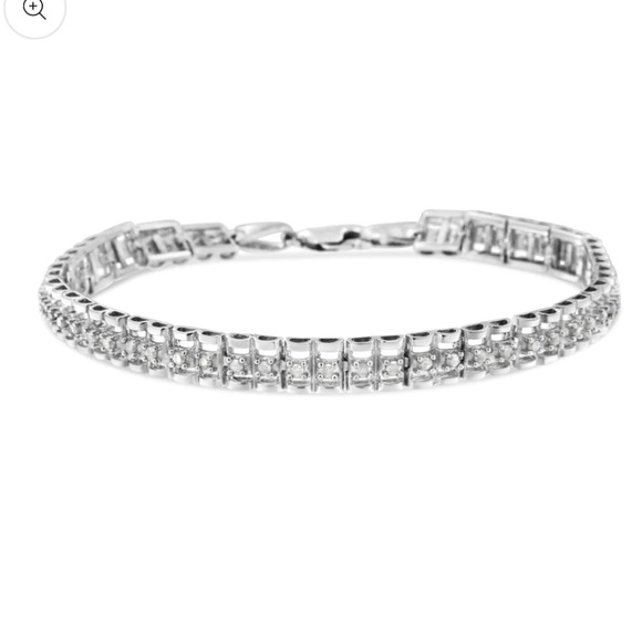 Haus of Brilliance 925 Sterling Silver Diamond Double-Link 7